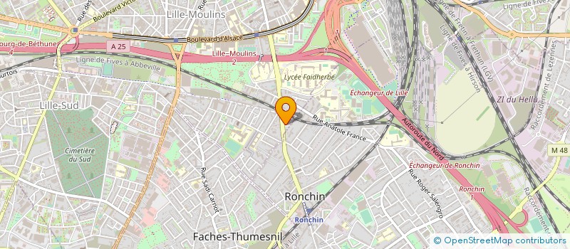 localisation de l'entreprise FELD PROXI  WATTRELOS