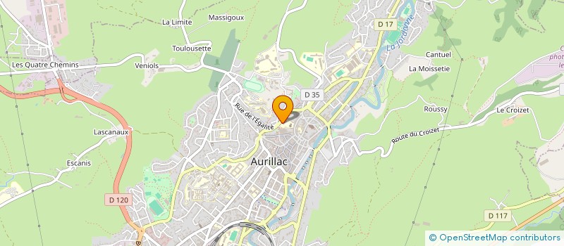 localisation de l'entreprise FELDENKRAIS EDUCATION à AURILLAC