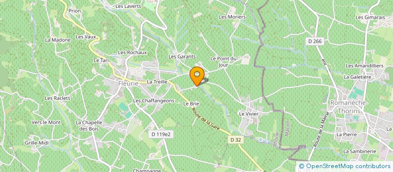 localisation de l'entreprise FELER  FLEURIE