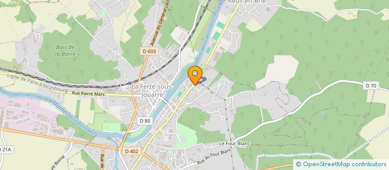 localisation de l'entreprise FELES DU FOOTING FERTOIS à LA FERTE SOUS JOUARRE