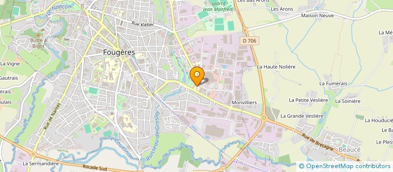 localisation de l'entreprise FELGAMIS  FOUGERES