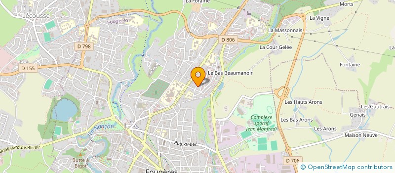 localisation de l'entreprise FELGER TAXI  FOUGERES