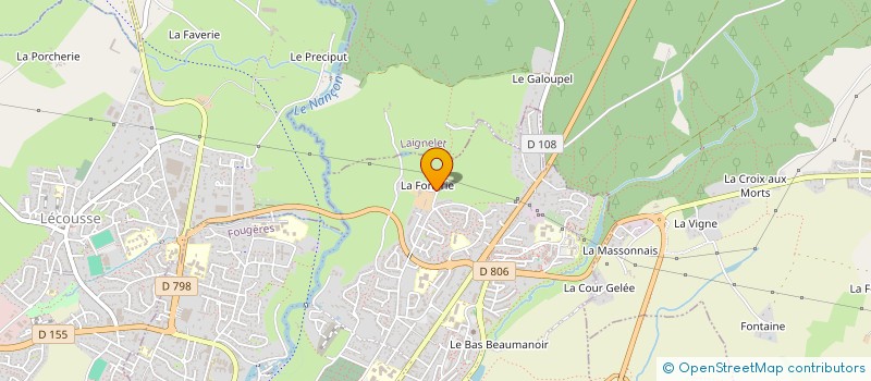 localisation de l'entreprise FELGER TRAINING  FOUGERES