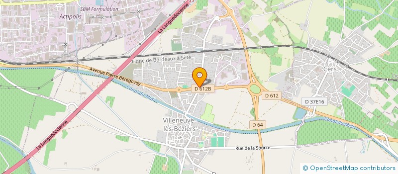 localisation de l'entreprise FELGEROLLES à VILLENEUVE-LES-BEZIERS