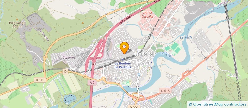 localisation de l'entreprise FELI-IMMO  LE BOULOU