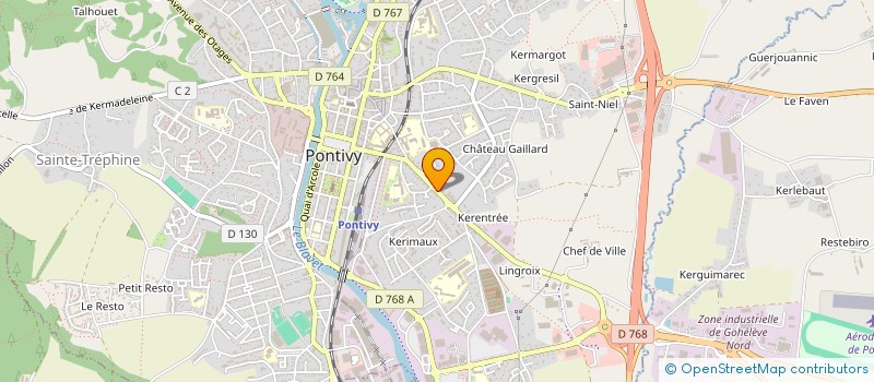 localisation de l'entreprise FELICIA 2  PONTIVY