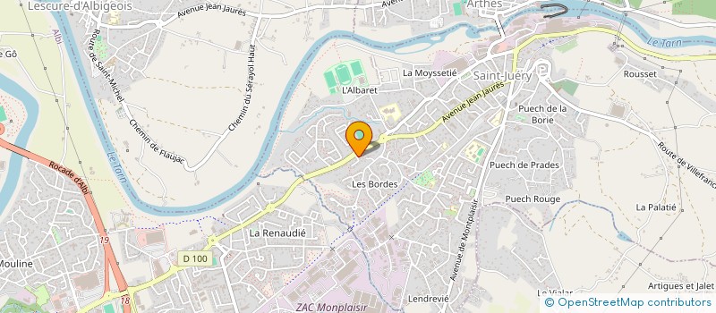 localisation de l'entreprise FELICIA  SAINT-JUERY