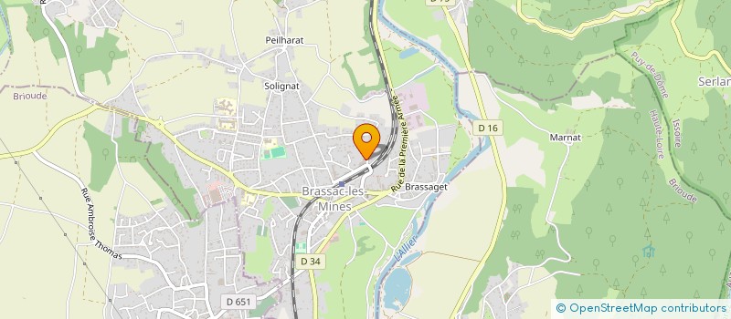 localisation de l'entreprise FELICIA BEAUTE  BRASSAC-LES-MINES