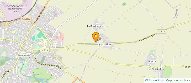 localisation de l'entreprise FELICIA ET FELIX à SURGERES