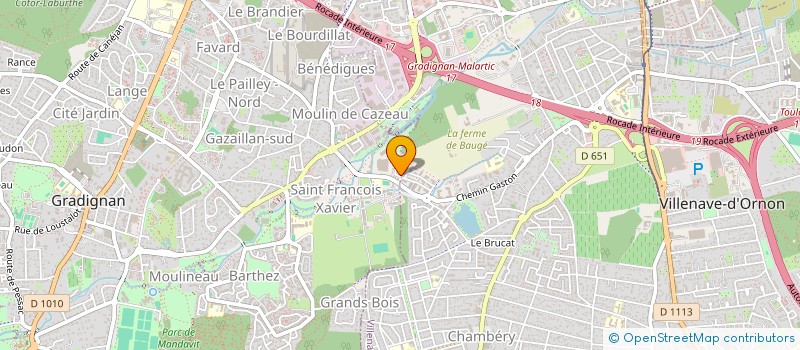 localisation de l'entreprise FELICIA INVESTISSEMENTS  GRADIGNAN