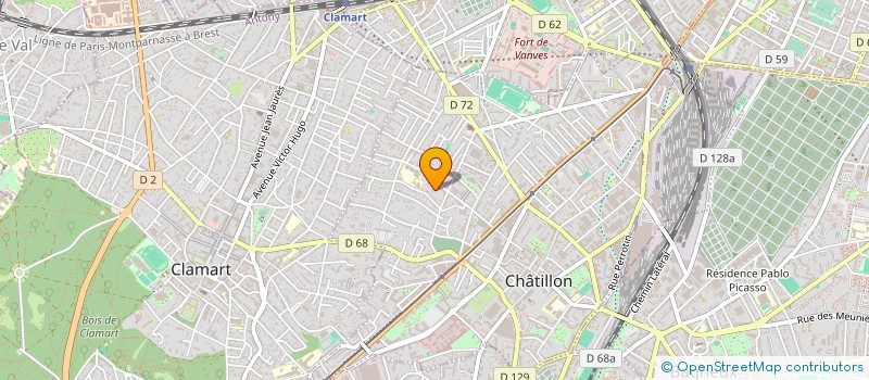 localisation de l'entreprise FELICIA LARIDON-VALENTINI à CHATILLON