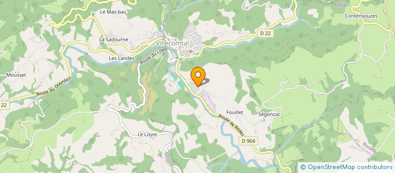 localisation de l'entreprise FELICIDADE TOUT TRAVAUX  VILLECOMTAL