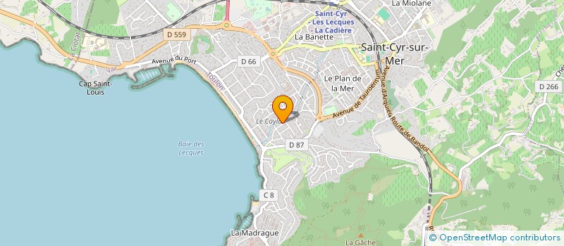 localisation de l'entreprise FELICITA à SAINT-CYR-SUR-MER