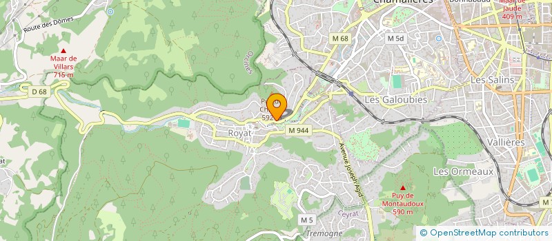 localisation de l'entreprise FELICITAS à ROYAT