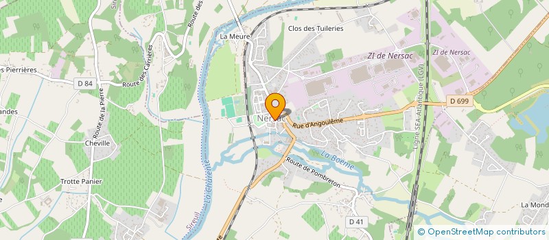 localisation de l'entreprise FELICITE  NERSAC