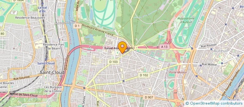 localisation de l'entreprise FELICITE CONSULTING à BOULOGNE-BILLANCOURT
