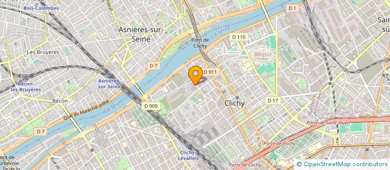 localisation de l'entreprise FELIDIS à CLICHY
