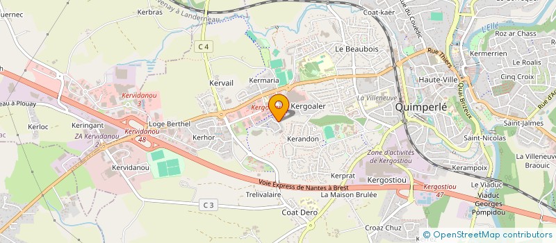 localisation de l'entreprise FELILOUIS  QUIMPERLE