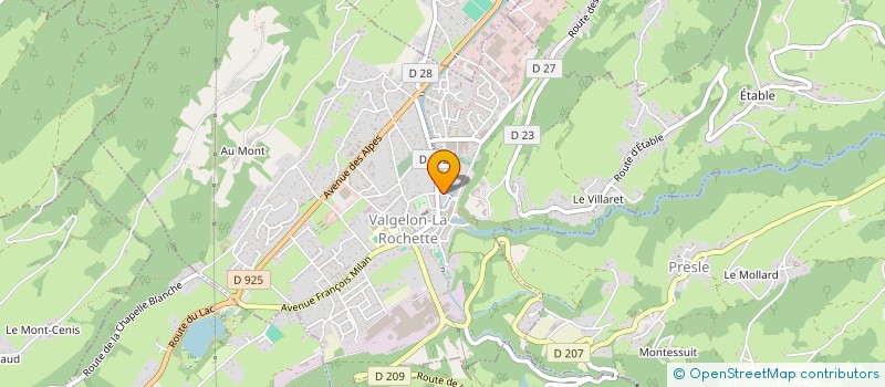 localisation de l'entreprise FELIN'POSSIBLE GRESIVAUDAN à VALGELON-LA ROCHETTE