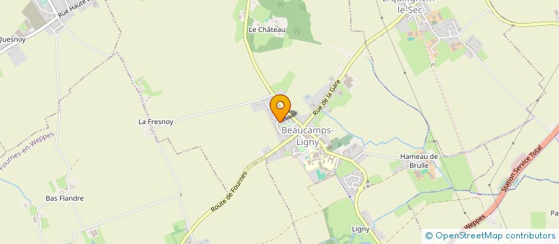 localisation de l'entreprise FELINE  BEAUCAMPS-LIGNY