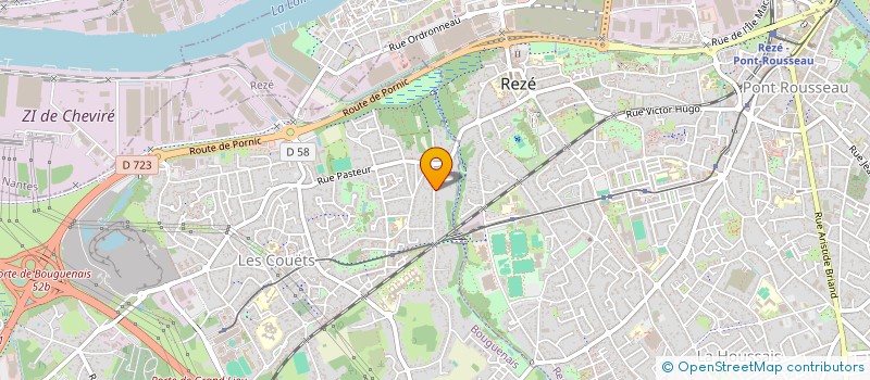 localisation de l'entreprise FELINE STUDIO  BOUGUENAIS