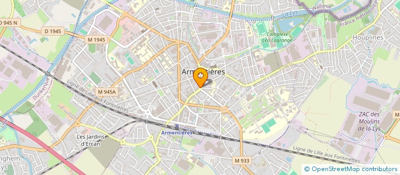 localisation de l'entreprise FELIX à ARMENTIERES