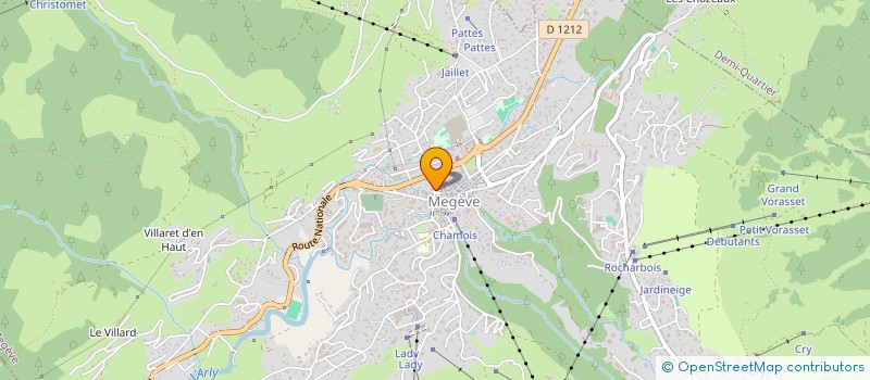 localisation de l'entreprise FELIX à MEGEVE