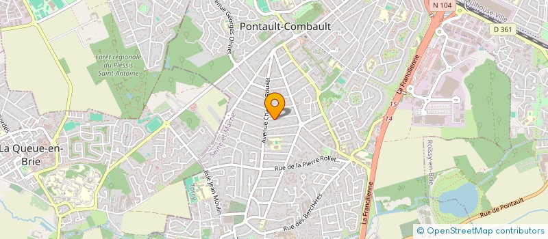localisation de l'entreprise FELIX  PONTAULT-COMBAULT