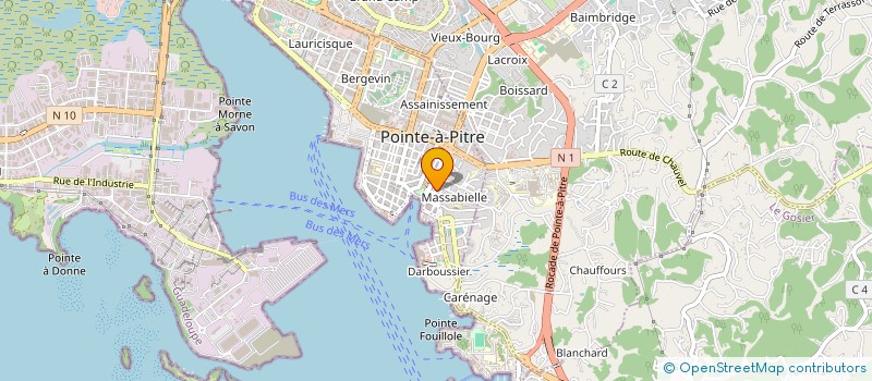 localisation de l'entreprise FELIX BELRAIN SERVICES à POINTE-A-PITRE