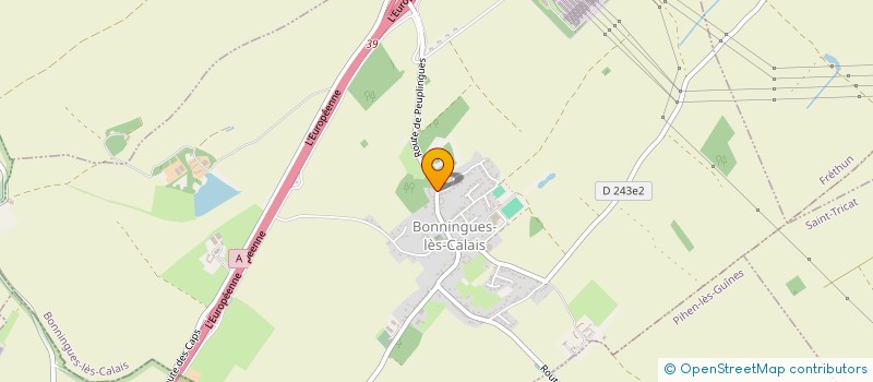 localisation de l'entreprise FELIX CADRAS  BONNINGUES-LES-CALAIS