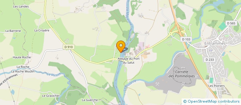 localisation de l'entreprise FELIX ET JOSEPHINE  L'HUISSERIE