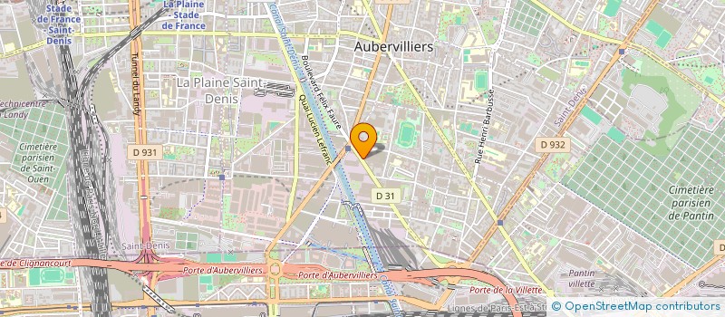 localisation de l'entreprise FELIX FAURE NEGOCE  AUBERVILLIERS