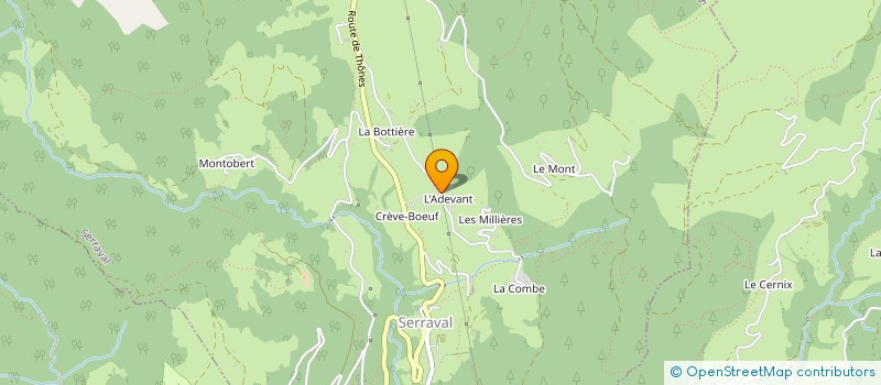 localisation de l'entreprise FELIX FROMAGES DE MONTAGNE  SERRAVAL