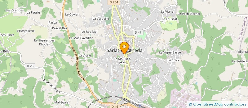 localisation de l'entreprise FELIX IMMOBILIER LA MEDIEVALE à SARLAT-LA-CANEDA