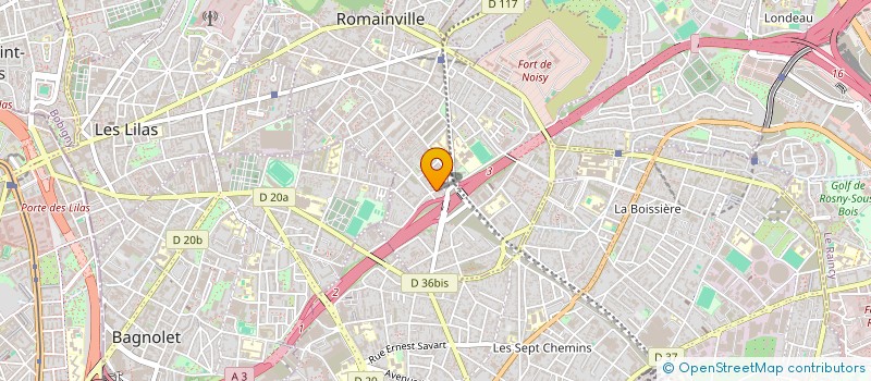 localisation de l'entreprise FELIX INVEST à ROMAINVILLE