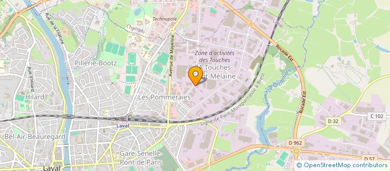 localisation de l'entreprise FELJAS & MASSON SAS à LAVAL