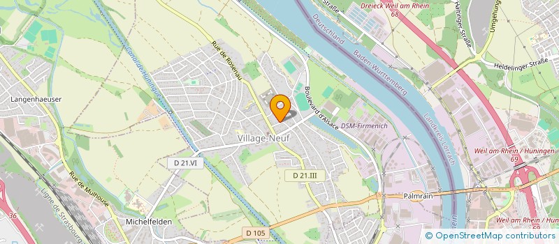 localisation de l'entreprise FELLERING  VILLAGE-NEUF