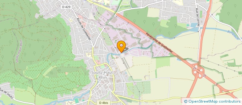 localisation de l'entreprise FELLMANN CARTONNAGES à SOULTZ-HAUT-RHIN