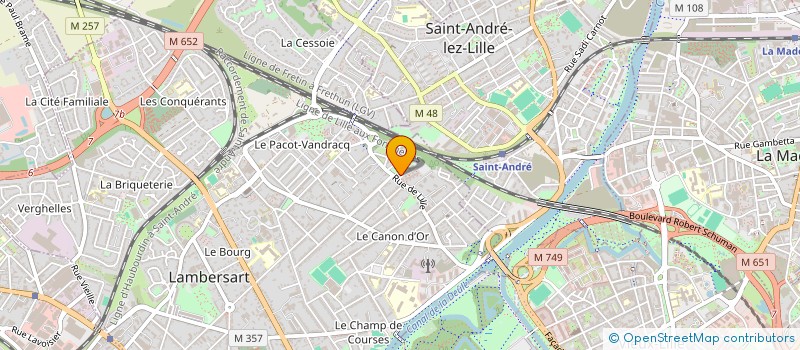 localisation de l'entreprise FELLOZ à LAMBERSART