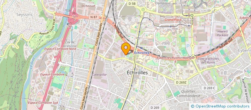 localisation de l'entreprise FELPIN SA à ECHIROLLES