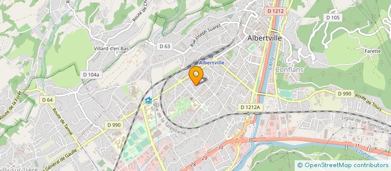 localisation de l'entreprise FELTER ET COMPAGNIE à ALBERTVILLE