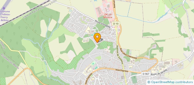 localisation de l'entreprise FELTIN  CHATEAU-THIERRY