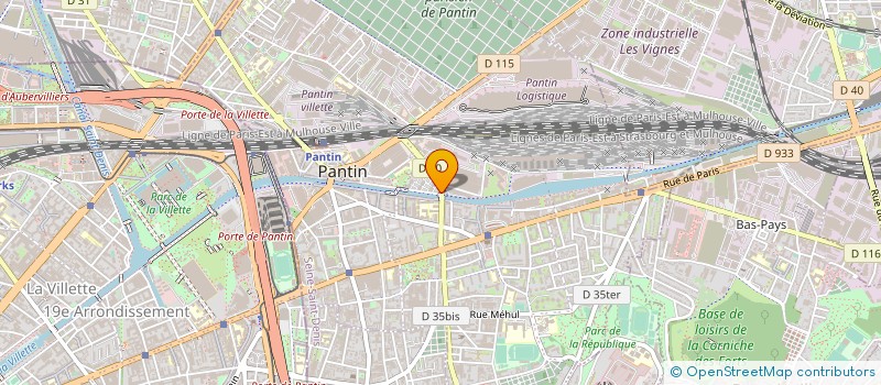 localisation de l'entreprise FELUCH à PANTIN