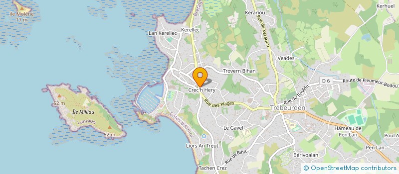 localisation de l'entreprise FELVIN à TREBEURDEN