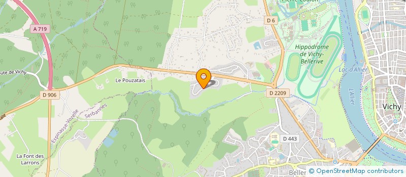 localisation de l'entreprise FEMECA  BELLERIVE-SUR-ALLIER