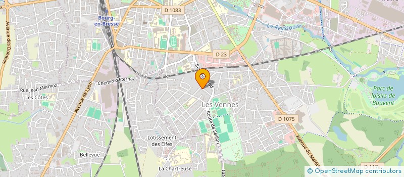 localisation de l'entreprise FEMINA-CLUB à BOURG-EN-BRESSE
