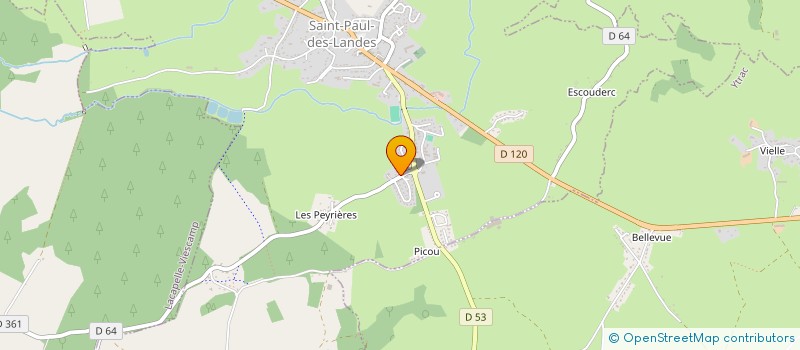 localisation de l'entreprise FEMINA FRIPES à SAINT-PAUL-DES-LANDES
