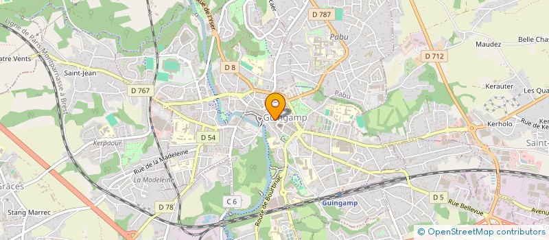 localisation de l'entreprise FEMININ PLURIEL SARL  GUINGAMP