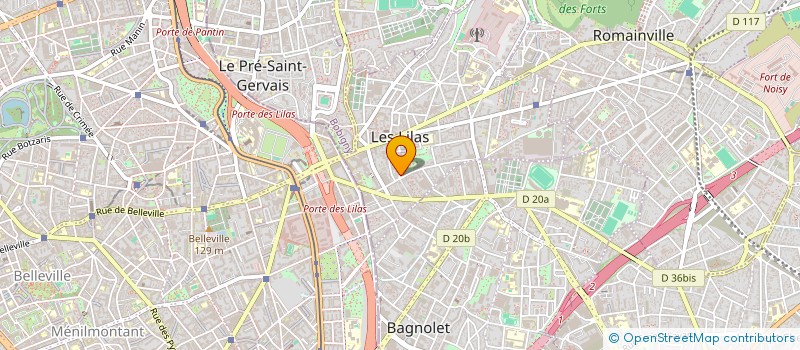 localisation de l'entreprise FEMINITI à LES LILAS