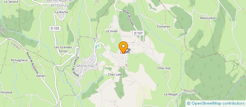 localisation de l'entreprise FEMME DE COEUR PRODUCTIONS  MONTCHAL